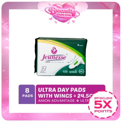 JEUNESSE - Anion Sanitary Napkins Ultra Thin Super Absorbent 8 Day Pads