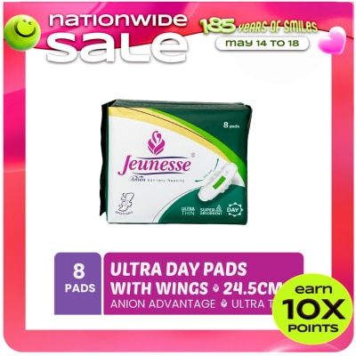 JEUNESSE - Anion Sanitary Napkins Ultra Thin Super Absorbent 8 Day Pads