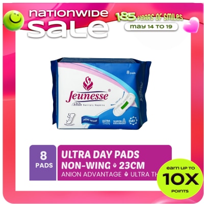 JEUNESSE - Anion Sanitary Napkin Ultra Super Absorbent Day Non-Wing 8 Pads