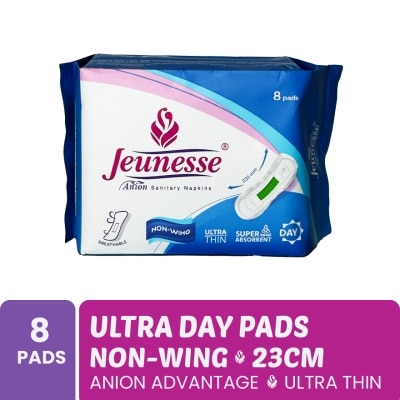 JEUNESSE Anion Sanitary Napkin Ultra Super Absorbent Day Non-Wing 8 Pads