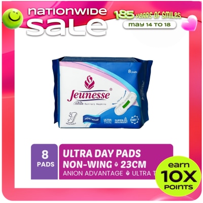JEUNESSE - Anion Sanitary Napkin Ultra Super Absorbent Day Non-Wing 8 Pads