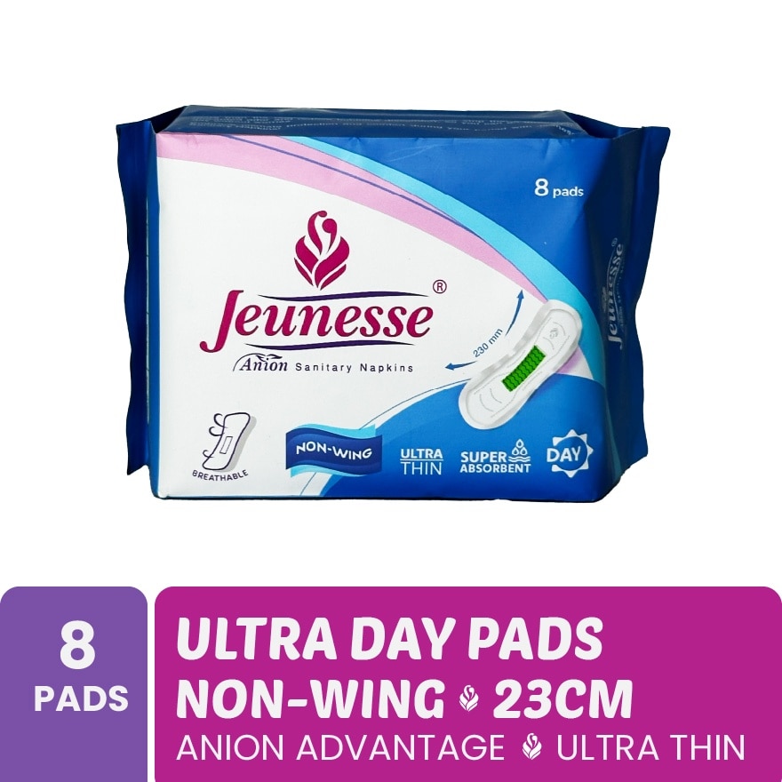 Anion Sanitary Napkin Ultra Super Absorbent Day Non-Wing 8 Pads