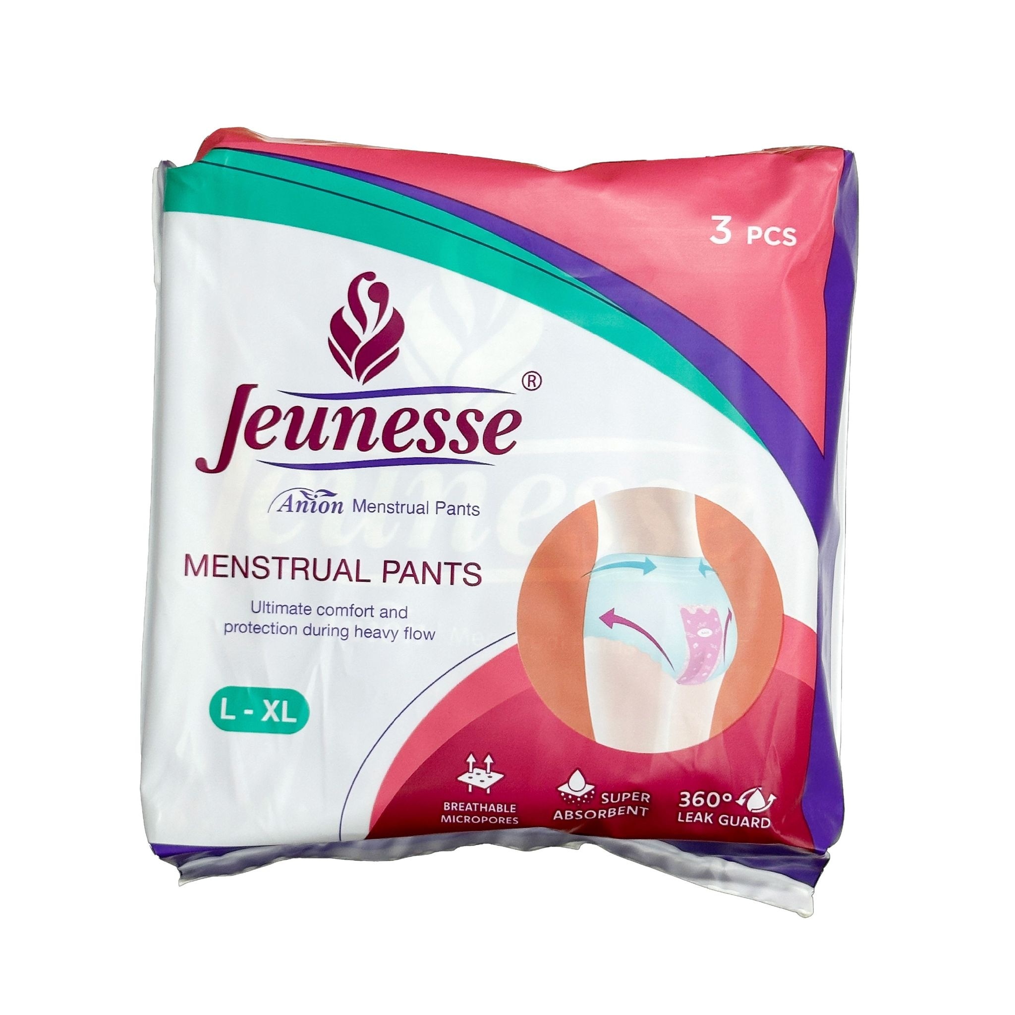 JEUNESSE Anion Menstrual Pants L-XL