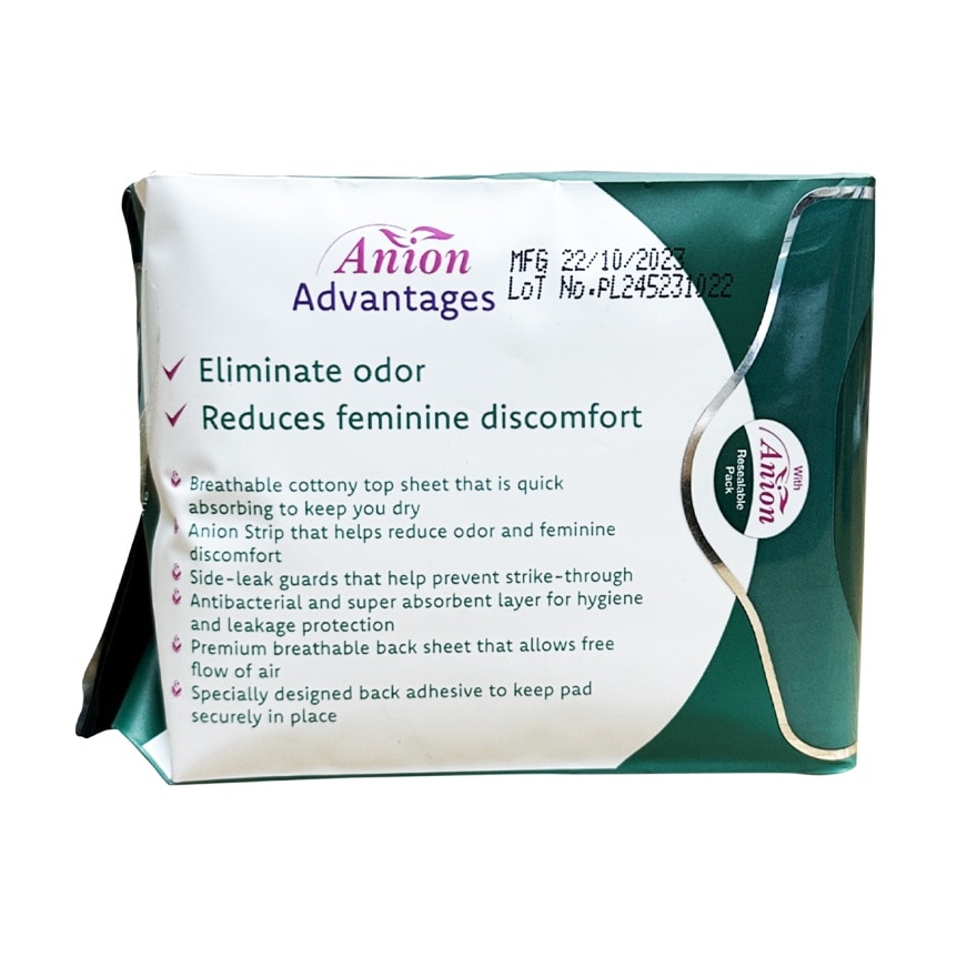 Anion Sanitary Napkins Ultra Thin Super Absorbent 8 Day Pads