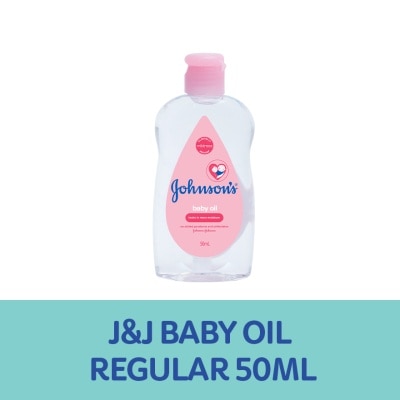 JOHNSONS BABY Johnson's Baby Oil 50ml-Newborn, Baby Essentials, Baby Care, Baby Massage Oil, Baby Oil for Newborn