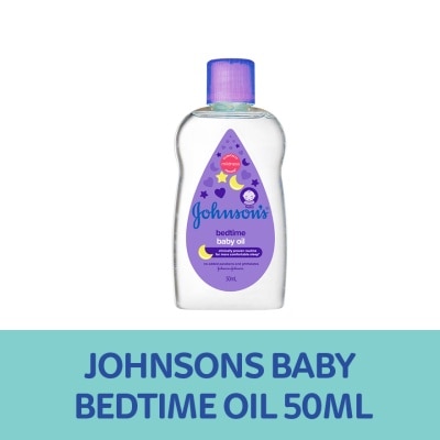 JOHNSONS BABY Johnson's Bedtime Baby Oil 50ml ml-Newborn,Lotion for Baby,Baby Essentials,Baby Care