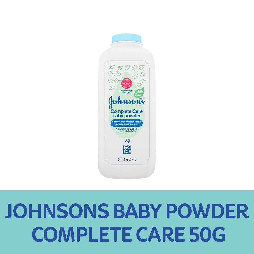 Johnson's Complete Care Baby Powder 50g - Baby Essentials, Baby Care