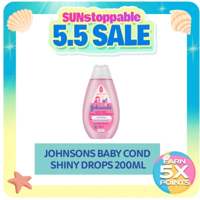 JOHNSONS BABY - Johnson's Active Kids Shiny Drops Baby Conditioner 200ml - Conditioner for Kids, For Kids Bath