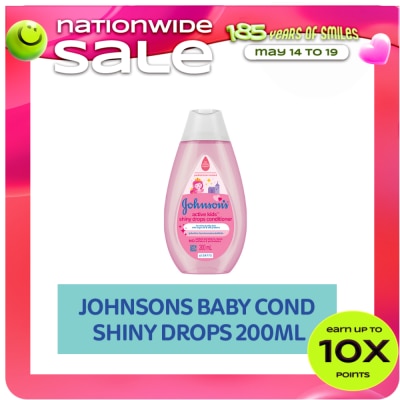 JOHNSONS BABY - Johnson's Active Kids Shiny Drops Baby Conditioner 200ml - Conditioner for Kids, For Kids Bath