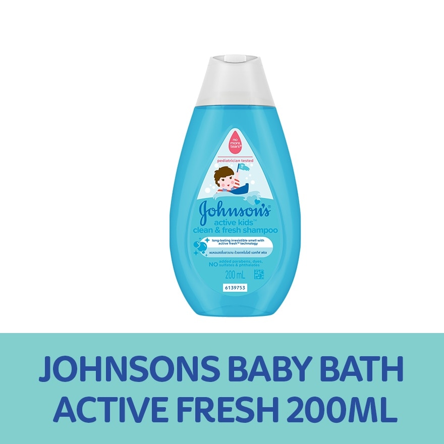 Johnson's Active Kids Clean & Fresh Bath 200ml-Baby Essentials, Baby Care, Kids Wash, Kids Body Wash
