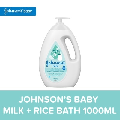 JOHNSONS BABY - Johnson's Milk + Rice Baby Bath 1000ml - Baby Essentials, Baby Care, Baby Wash, Body Wash For Baby