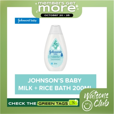 JOHNSONS BABY Johnson's Milk + Rice Baby Bath 200ml Baby Essentials, Baby Care, Baby Wash, Body Wash For Baby image