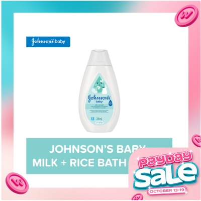 JOHNSONS BABY Johnson's Milk + Rice Baby Bath 200ml Baby Essentials, Baby Care, Baby Wash, Body Wash For Baby image