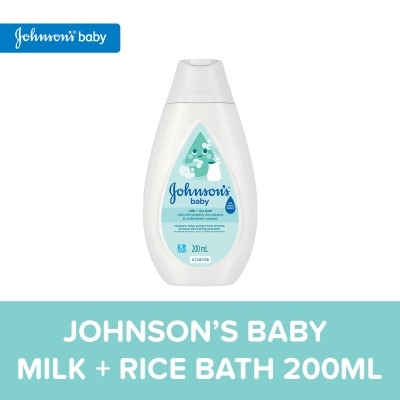 JOHNSONS BABY - Johnson's Milk + Rice Baby Bath 200ml - Baby Essentials, Baby Care, Baby Wash, Body Wash For Baby