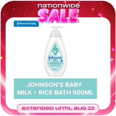 JOHNSONS BABY - Johnson's Milk + Rice Baby Bath 500ml - Baby Essentials, Baby Care, Baby Wash, Body Wash For Baby image