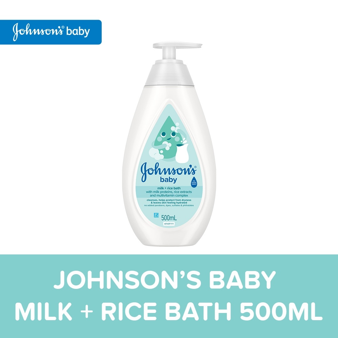 Johnson's Milk + Rice Baby Bath 500ml - Baby Essentials, Baby Care, Baby Wash, Body Wash For Baby