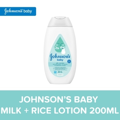 JOHNSONS BABY - Johnson's Milk+Rice Baby Lotion 200ml-Lotion for Baby,Baby Essentials,Baby Body Lotion,Milk Lotion