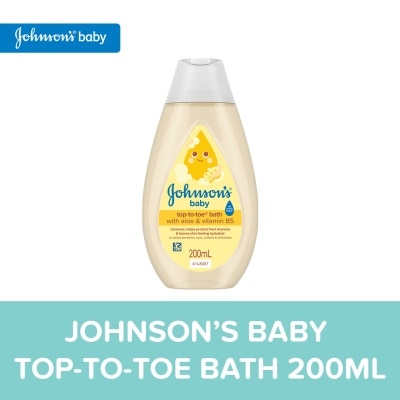 JOHNSONS BABY - Johnson's Top to Toe Baby Wash 200ml-Newborn,Baby Essentials,Baby Care,Baby Bath,Body Wash For Baby