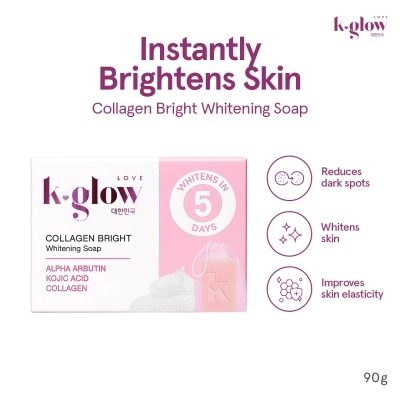 K GLOW Collagen Bright Whitening Soap 90g