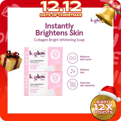 K GLOW Collagen Bright Whitening Soap (2x60g)