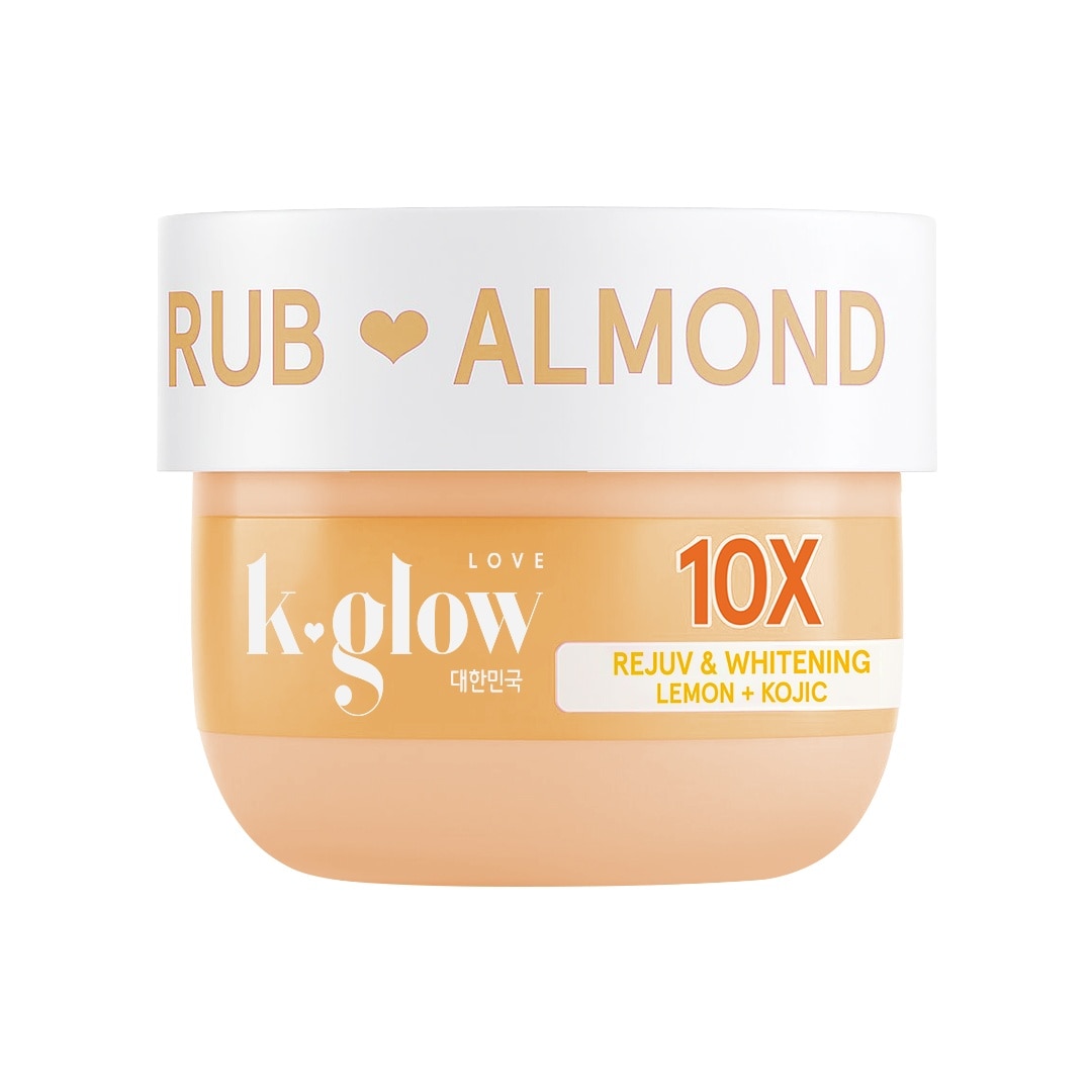 K GLOW Almond Body Scrub Lemon Kojic 300ml