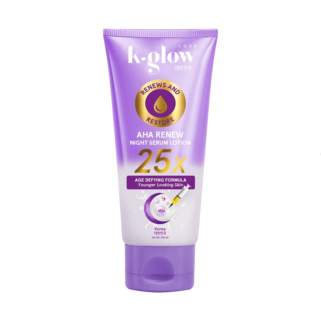 K GLOW AHA Renew Night Serum Lotion 300ml