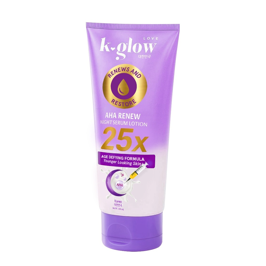 K GLOW AHA Renew Night Serum Lotion 300ml