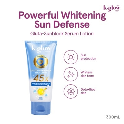 K GLOW K GLOW Gluta Sunblock Serum Lotion SPF45 300ml