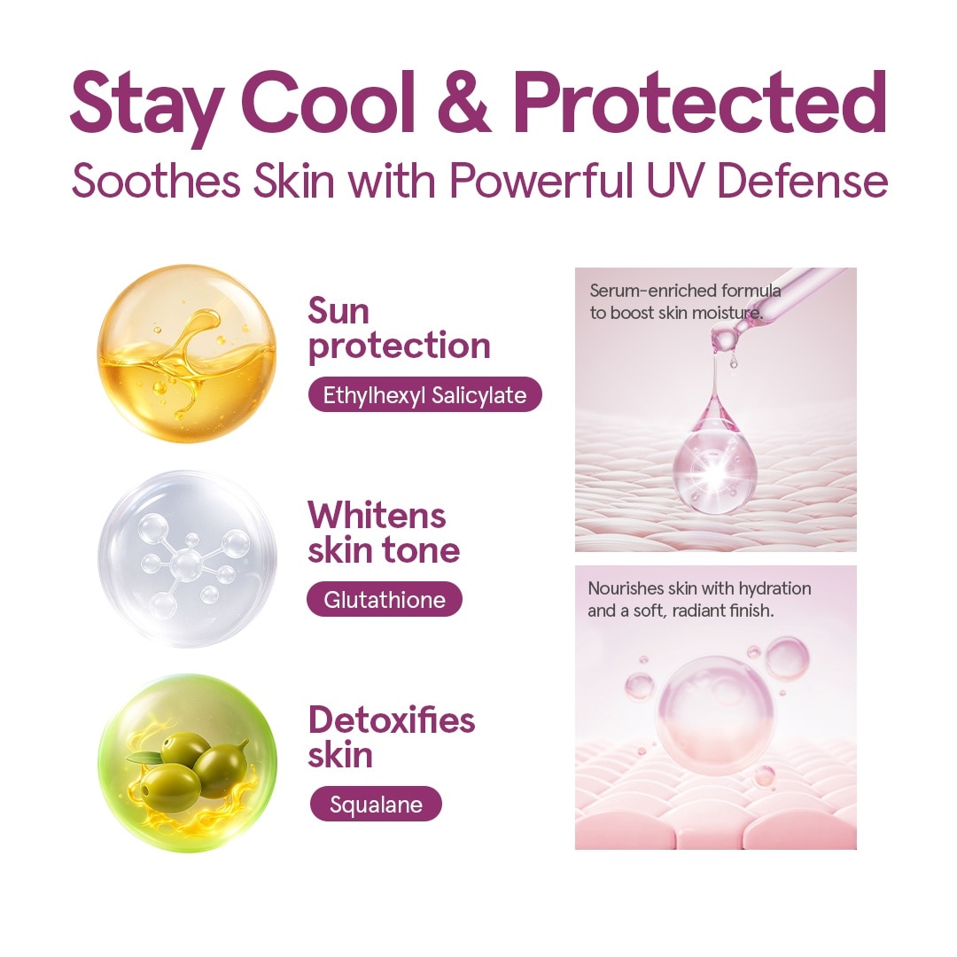 K GLOW Gluta Sunblock Serum Lotion SPF45 300ml