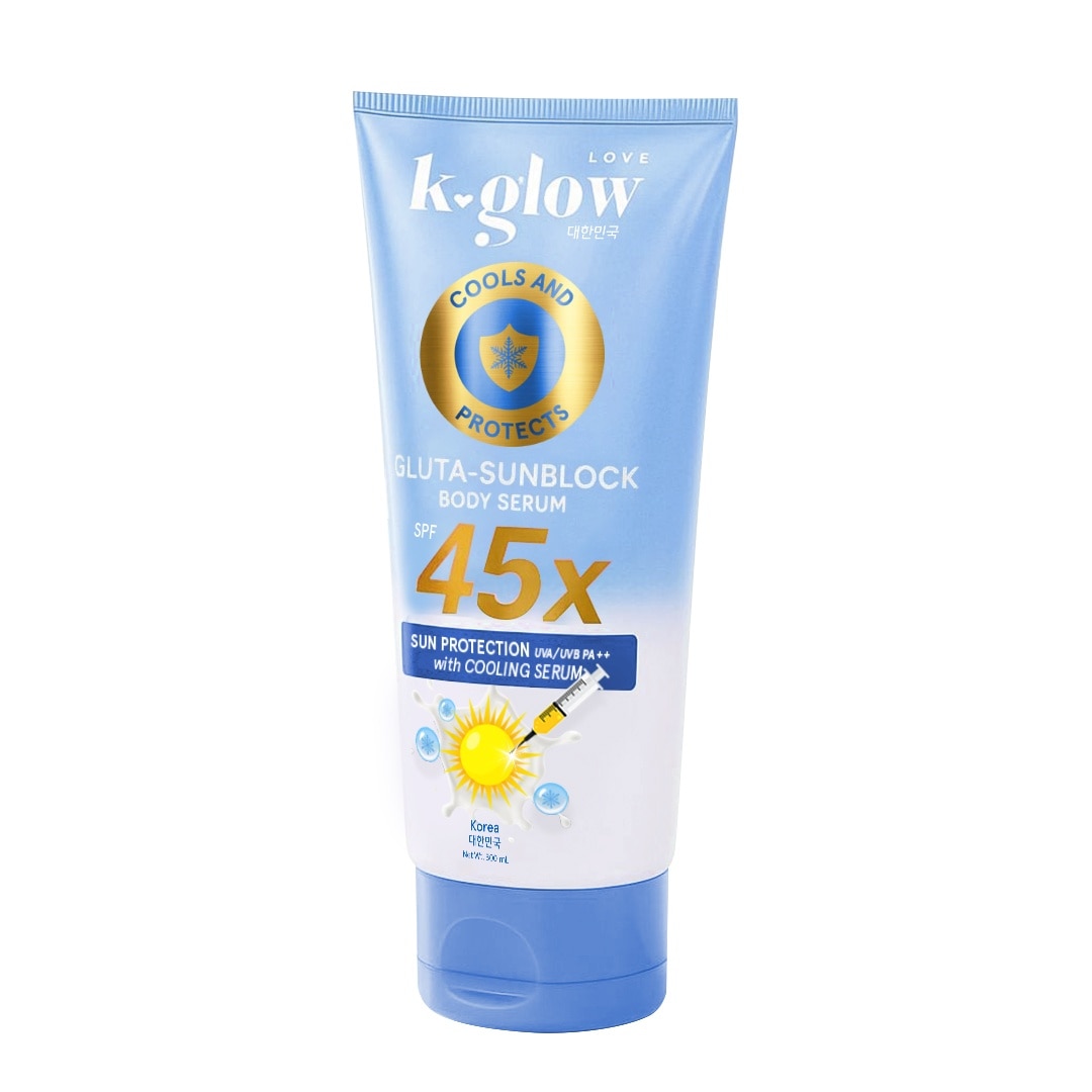 K GLOW Gluta Sunblock Serum Lotion SPF45 300ml