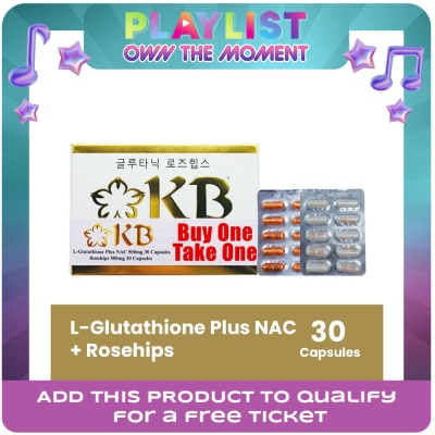 KB KYUSOKU BIHAKU - KB KYUSOKU BIHAKU L-Glutathione 30s and Nac + Rosehips 30s Buy2 Get 50% off