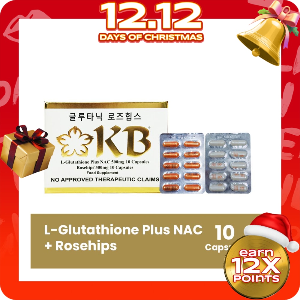 Glutathione with Vitamin C 500mg Capsule 10 pieces per box