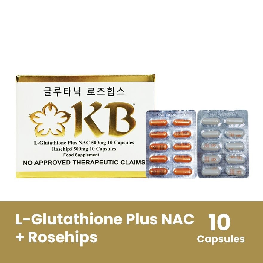 Glutathione with Vitamin C 500mg Capsule 10 pieces per box
