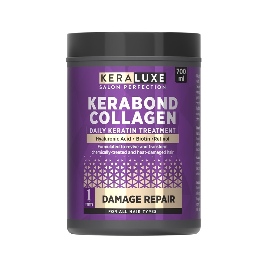 KERA LUXE Salon Perfection Kerabond Collagen Daily Keratin Treatment Damage Repair 700ml