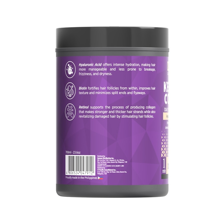 KERA LUXE Salon Perfection Kerabond Collagen Daily Keratin Treatment Damage Repair 700ml