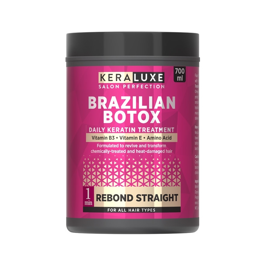 KERA LUXE Salon Perfection Brazillian Botox Daily Keratin Treatment Rebond Straight 700ml