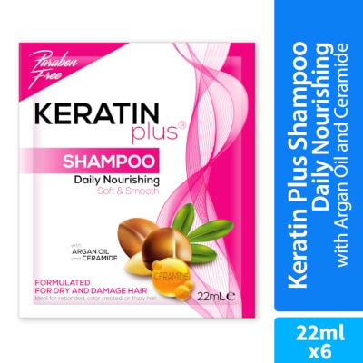 KERATIN PLUS Shampoo Daily Nourishing 22ML 6S