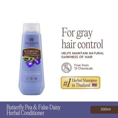 KHAOKHO TALAYPU Khaokho Talaypu Herbal Conditioner Butterfly Pea and False Daisy 330mL