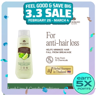 KHAOKHO TALAYPU Khaokho Talaypu Herbal Conditioner Leech Lime and Centella 185mL