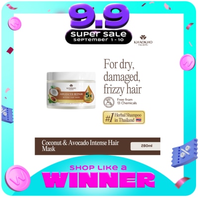 KHAOKHO TALAYPU - Khaokho Talaypu Advanced Repair Intense Hair Mask Coconut & Avocado 280mL image