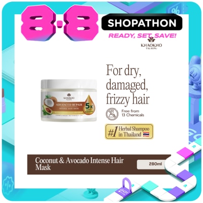 KHAOKHO TALAYPU - Khaokho Talaypu Advanced Repair Intense Hair Mask Coconut & Avocado 280mL image
