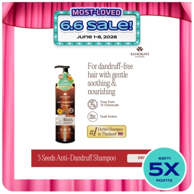 KHAOKHO TALAYPU - Khaokho Talaypu Anti Dandruff Shampoo Five Seeds 240mL