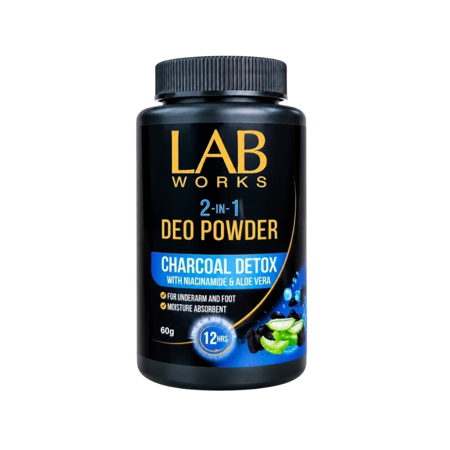 LABWORKS 2 in 1 Deo Powder Charcoal Detox 60g image