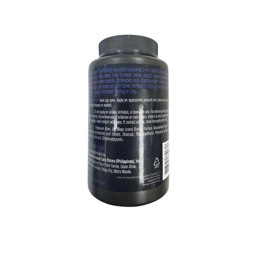LABWORKS 2 in 1 Deo Powder Charcoal Detox 60g image