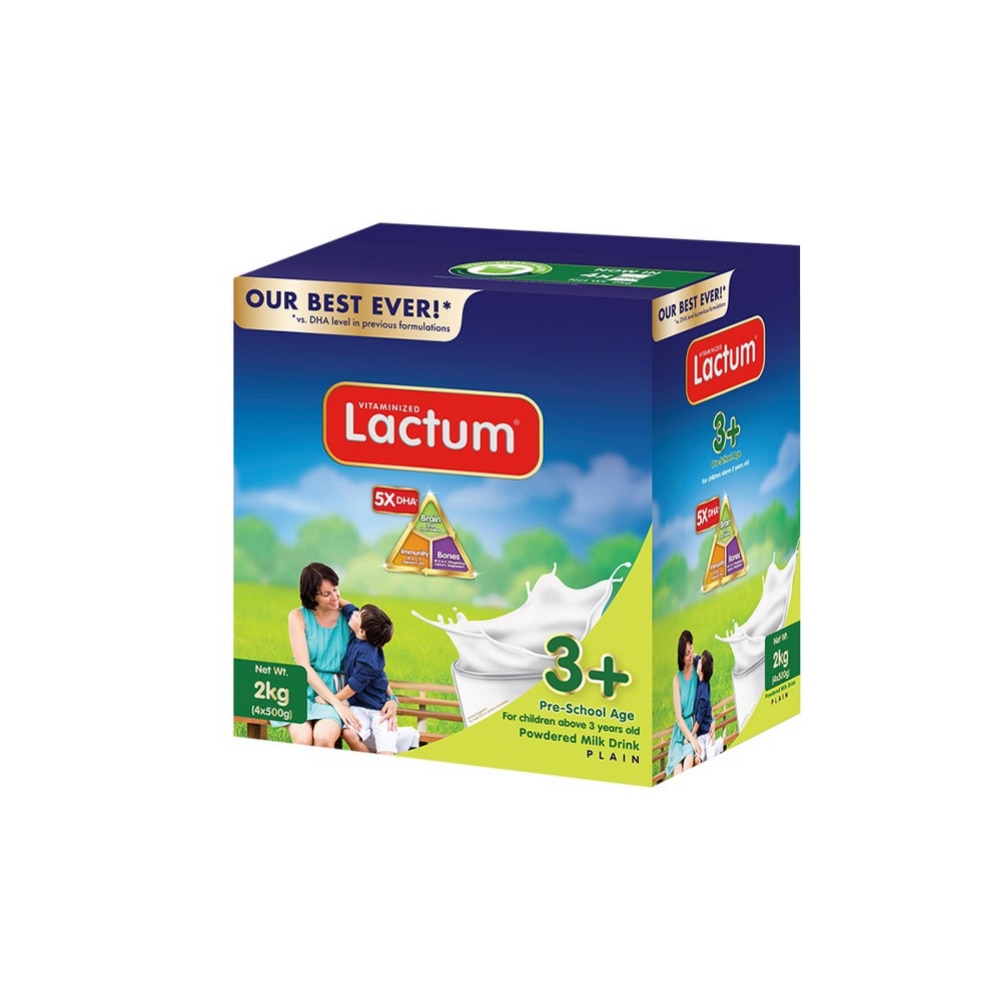 LACTUM Plain Milk Supplement Powder for 3+ Years Old 2kg
