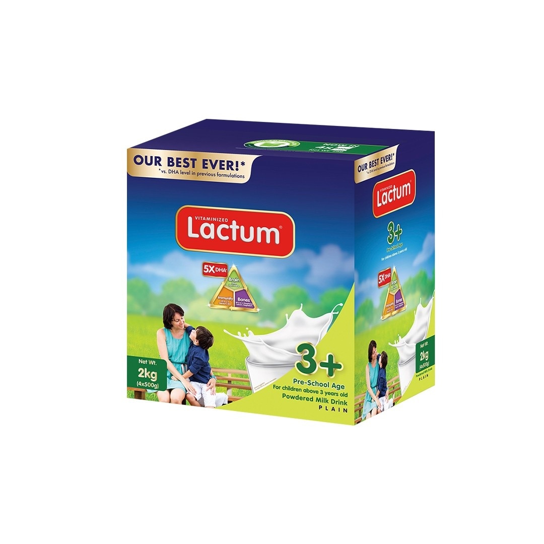 LACTUM Plain Milk Supplement Powder for 3+ Years Old 2kg