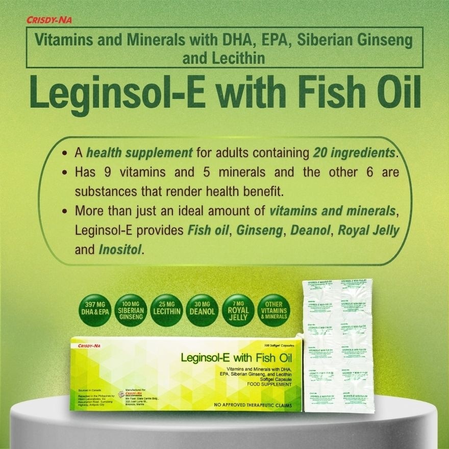 E with Fish Oil 1 Softgel Capsules (sold per piece)