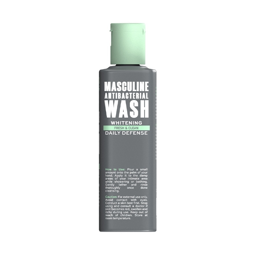 LUXE ORGANIX Men Essentials Masculine Antibacterial Wash Daily Whitening Defense Fresh & Clean 180ml image