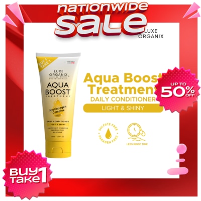 LUXE ORGANIX Aqua Boost Hair Treatment Aqua Light and Shiny 180ml