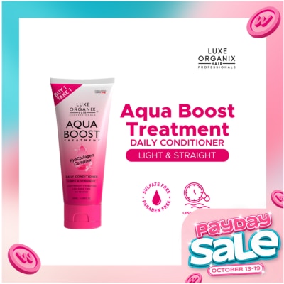 LUXE ORGANIX Aqua Boost Hair Treatment Aqua Light and Straight 180ml image